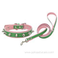 Eco-friendly Multicolor Luxury Leather Dog Collar